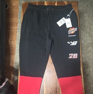 Born Fly's Racing Joggers - Black and Red